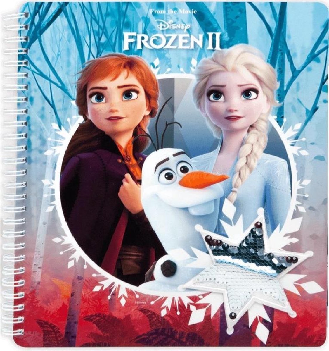 Disney Frozen Notitieboek met stickers | Frozen speelgoed | Disney Frozen | Notitieboek voor meisjes | Notitieboekje |Ringband | Inclusief stickervel |Notitieboek | A5